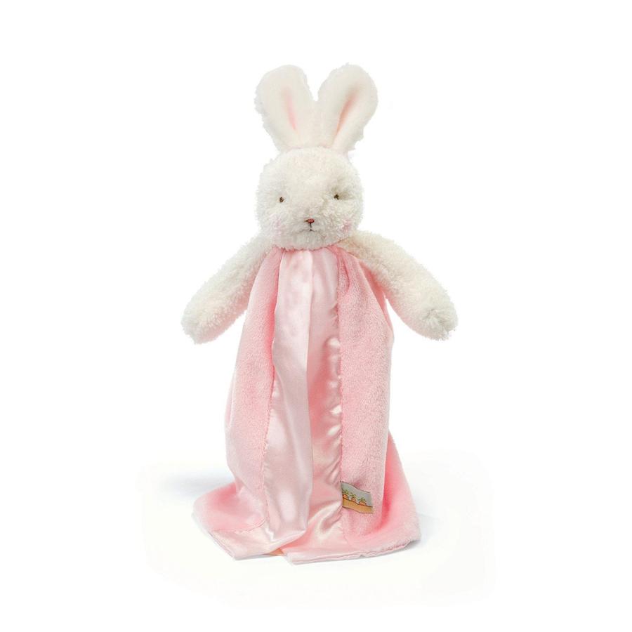 Baby's pink bunny lovey blanket Blossom Bye Bye Buddy - Bunnies by the Bay
