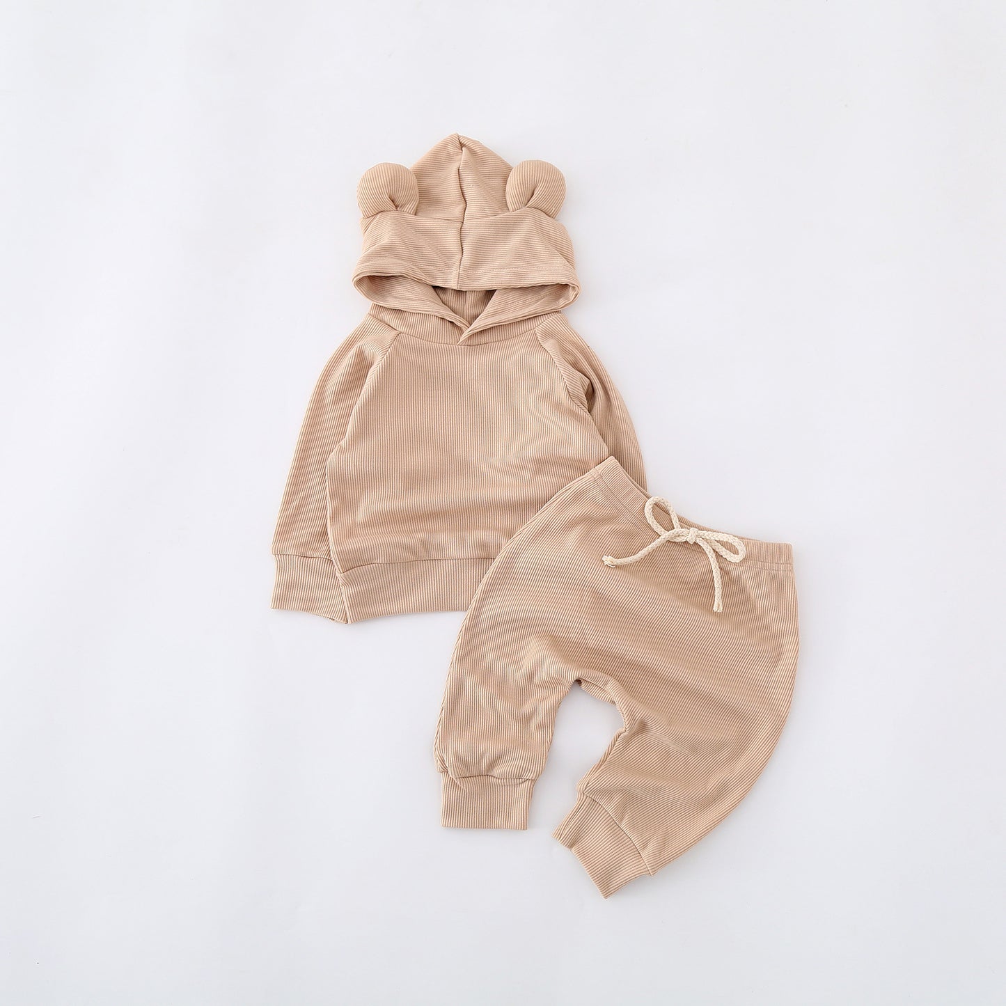 Baby unisex harem pants with pullover cat ear hooded
