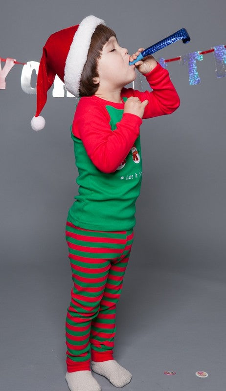Toddler unisex cotton Merry and Bright 2 piece holiday pajama