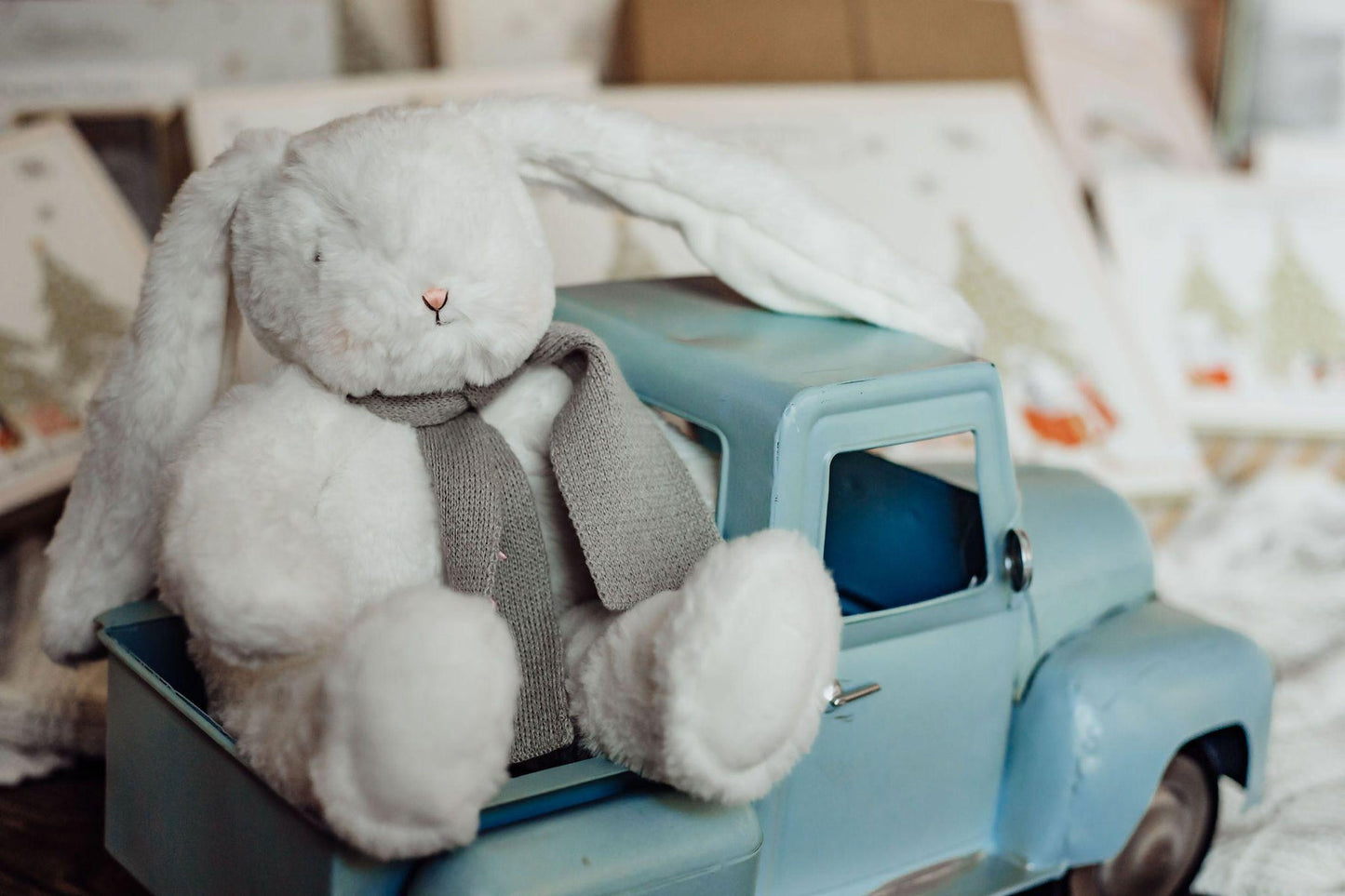 Baby and kids white Snowdrop Plush bunny - Bunnies by the Bay