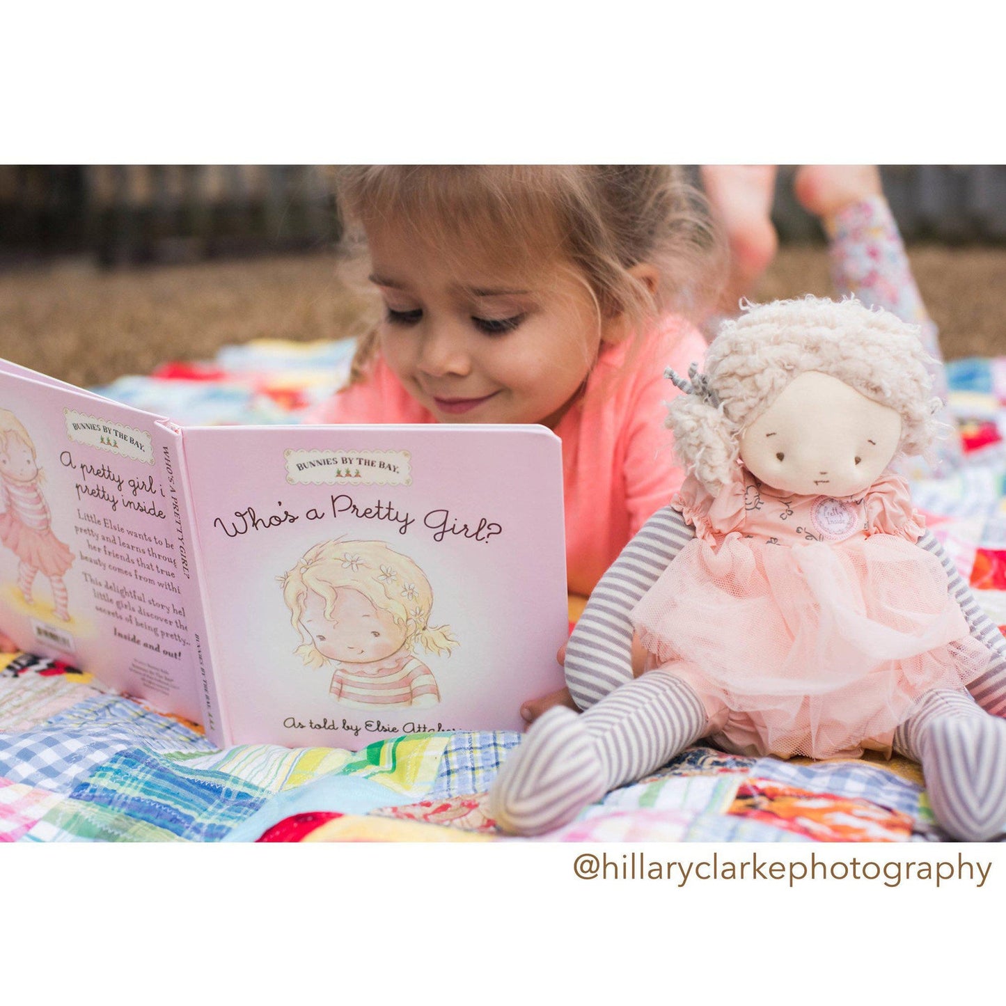 Baby and kids Pink Elsie Girl Plush Doll - Bunnies by the Bay