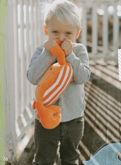 Baby and Kid's big Happy Crab Plush toy - Bunnies by the Bay