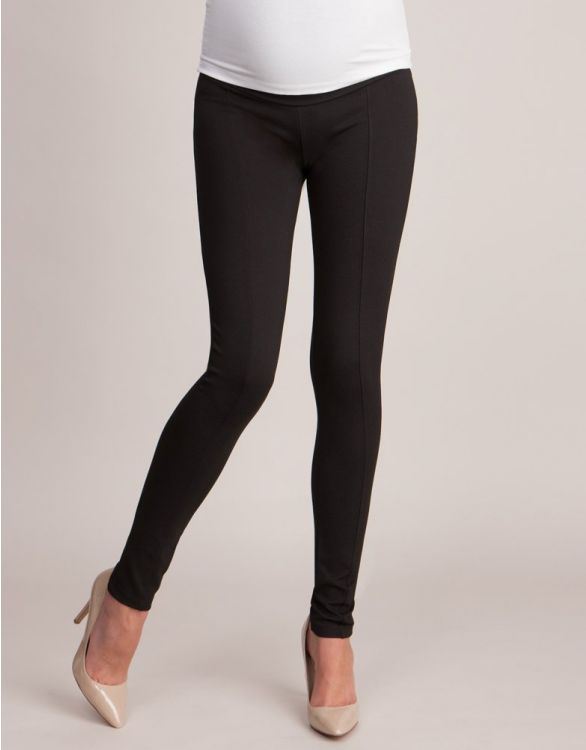 Women's Black Seraphine Over the bump slim fit maternity treggings pants