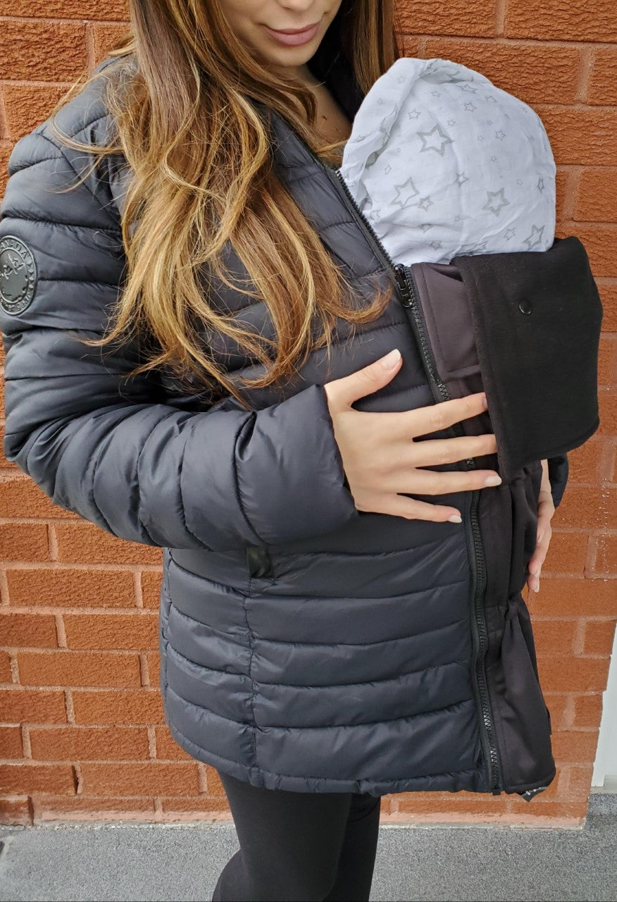 Doublure polaire pour panneau d'extension de veste - Noir