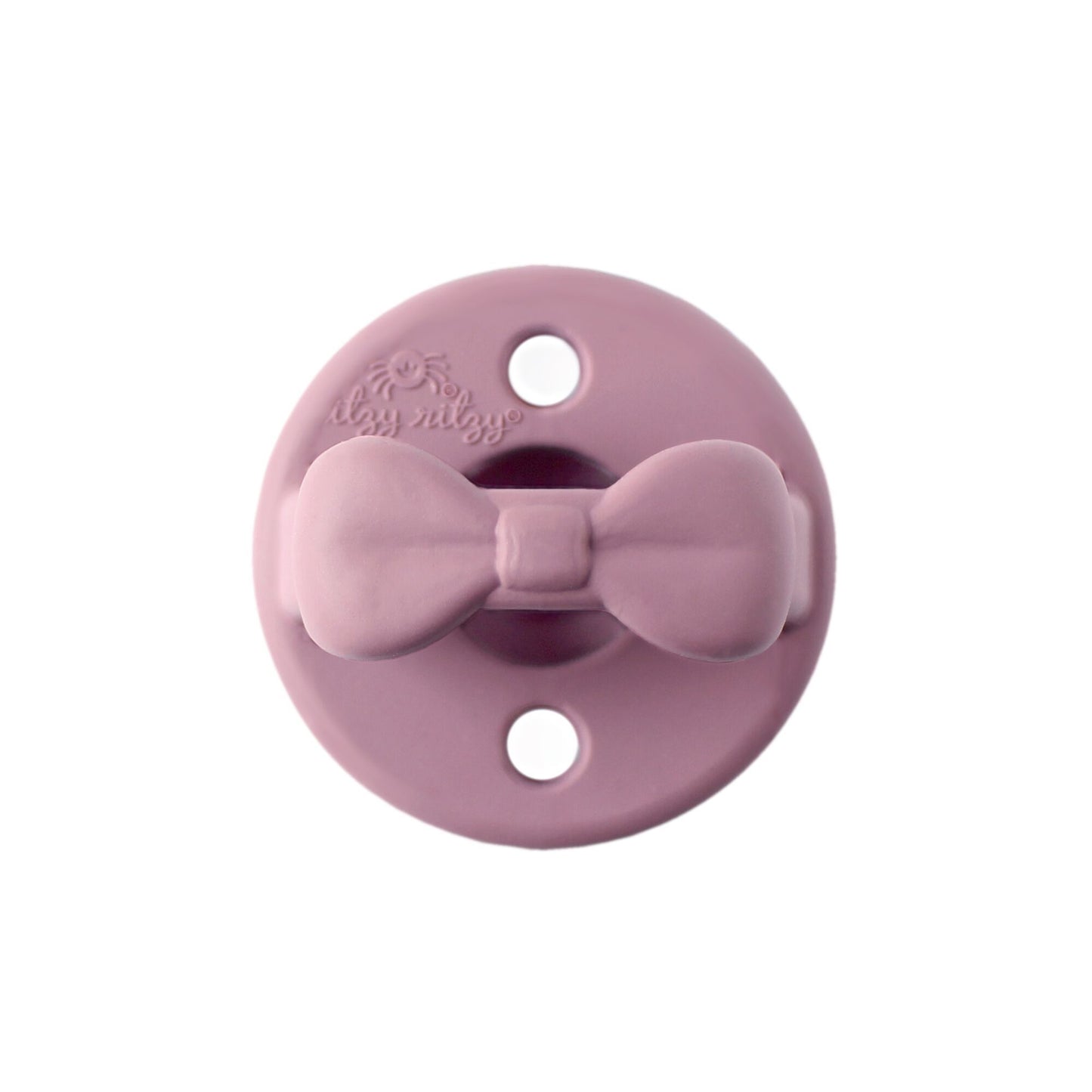 Baby's 2 Pack of Itzy Ritzy BPA free silicone pacifiers for babies from 0-6 months - choice of blue OR pink pack