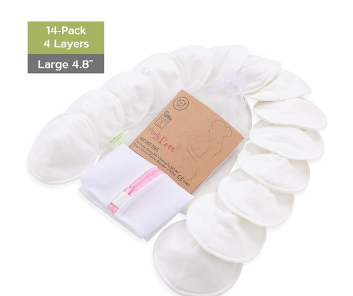 Women's KeaBabies organic reusable nursing pad set of 7 pairs – Joli-Glo  Maternity