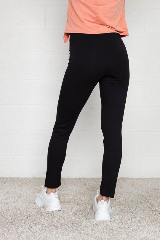 Women's Black Plus size Maternity & Post Natal Slim Pant