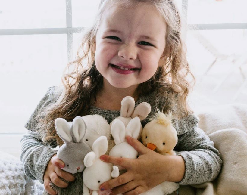 Baby and kids stuffed toy Roly Poly Peep yellow Chick - Bunnies by the Bay