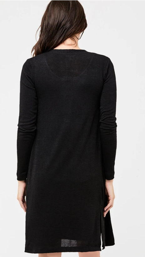 Women's Ripe maternity black knee length maternity & post natal cardigan