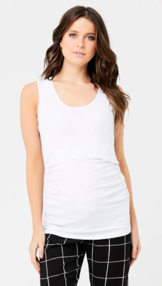 Women's Ripe maternity organic maternity & nursing tank top - in Black or White