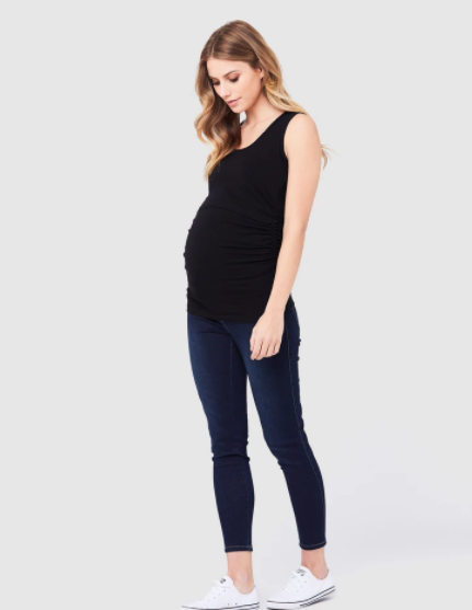 Women's Ripe maternity organic maternity & nursing tank top - in Black or White