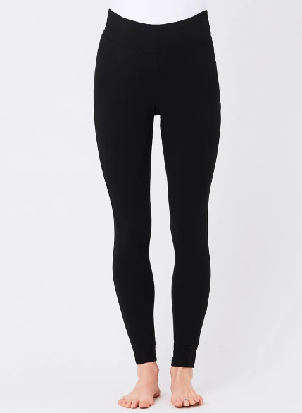 Women's Black Ripe maternity organic Maternity & Post Natal Cotton leggings