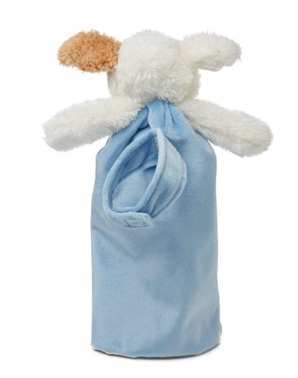 Bunnies by the bay blue soft and cuddly puppy Baby lovey blanket toy - "My Best Friend Skipit" Bye Bye Buddy