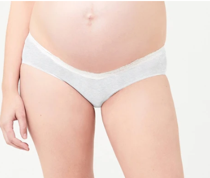 Women's Ripe maternity maternity & post natal Lacey Brief undies in black, light grey or light pink