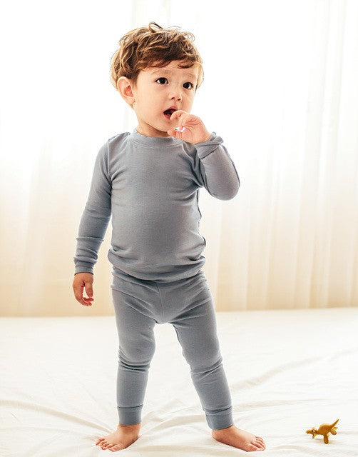 Toddler unisex powder blue 2 piece modal pajama