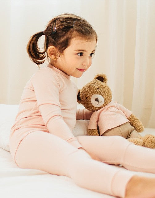 Toddler powder pink 2 piece modal pajama