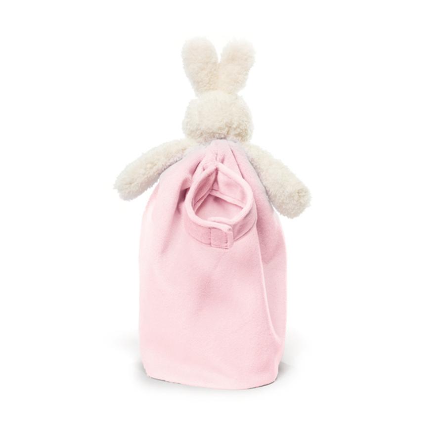 Baby's pink bunny lovey blanket Blossom Bye Bye Buddy - Bunnies by the Bay