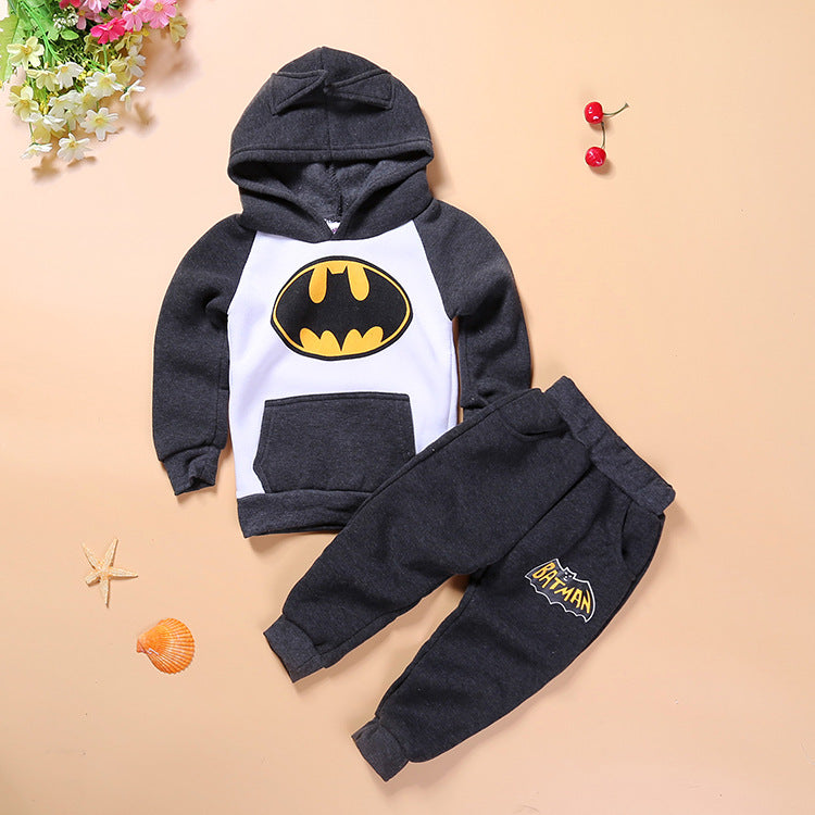 Kids and baby unisex Batman fleece sweater and pants set