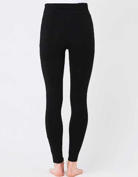 Women's Black Ripe maternity organic Maternity & Post Natal Cotton leggings