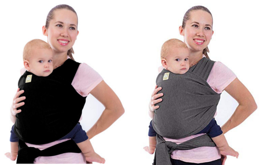 Unisex KeaBabies Baby Wrap carrier - in Grey or Black