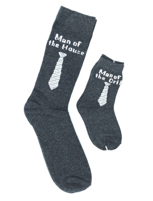 Daddy and me socks - one Pair of socks for Dad and one Pair for the kiddo (2-5 years) - Great Gift for Dad