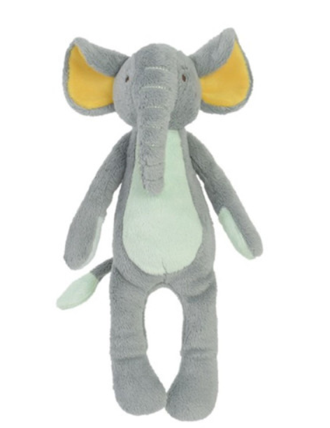 Baby's Grey super soft and cuddly "Evan" the Elephant plush toy
