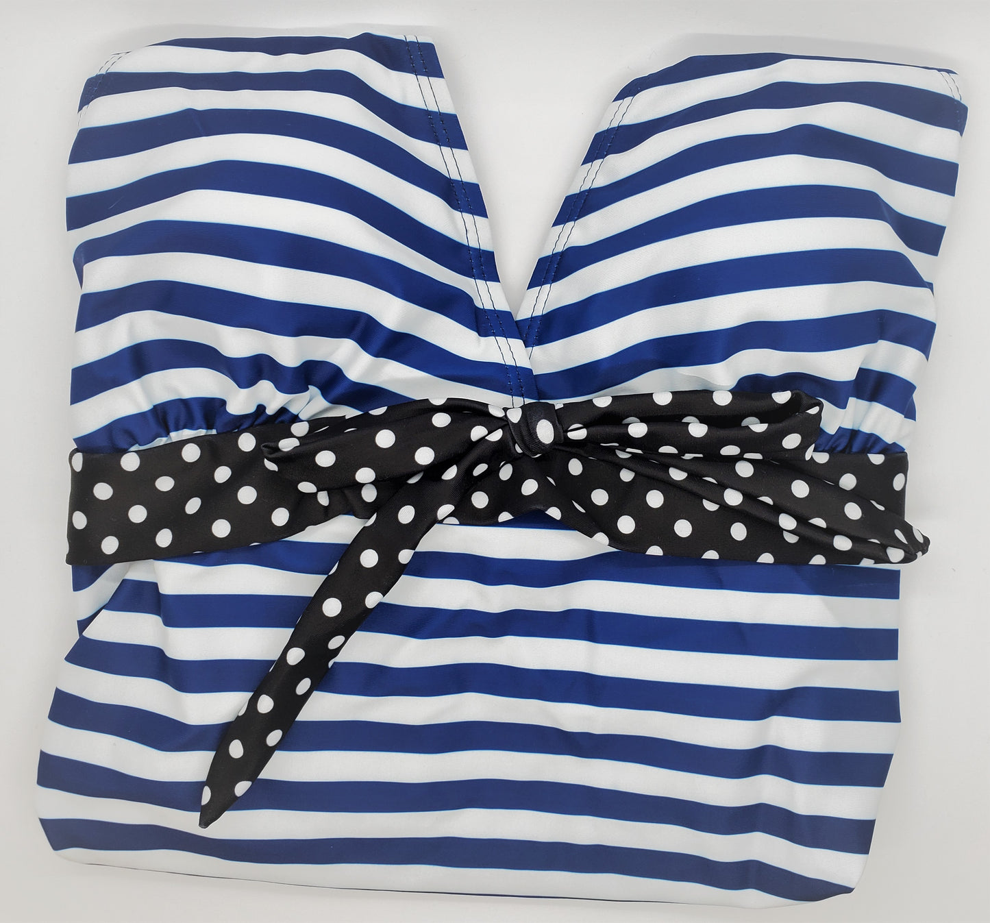 Women's Navy stripe nautical Maternity two piece tankini swimsuit