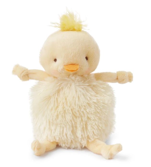 Baby and kids stuffed toy Roly Poly Peep yellow Chick - Bunnies by the Bay