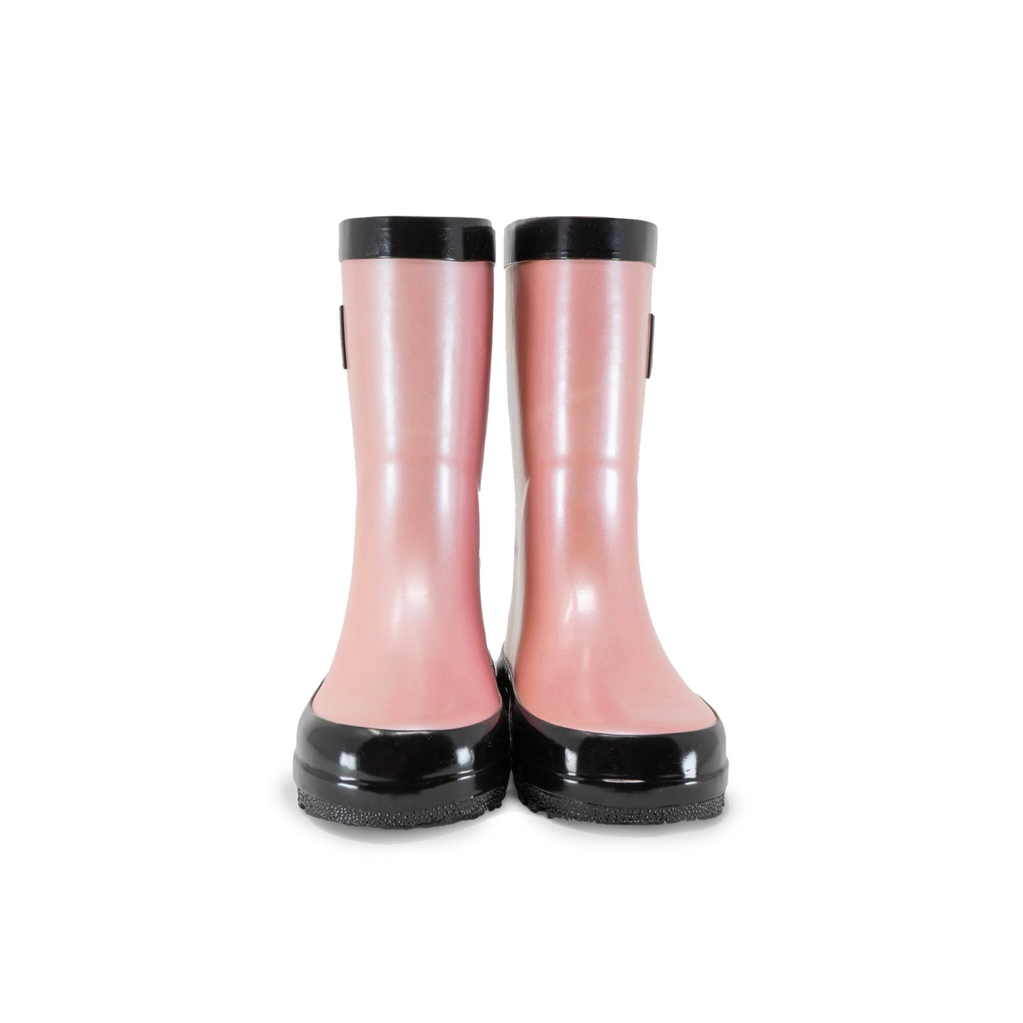 Kid's Stonz rubber Rain Boots in pink Metallic Haze