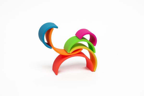 Dëna NEON Rainbow Baby toy and teether