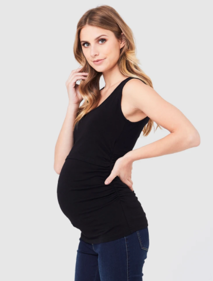 Women's Ripe maternity  organic maternity & nursing tank top - in Black or White