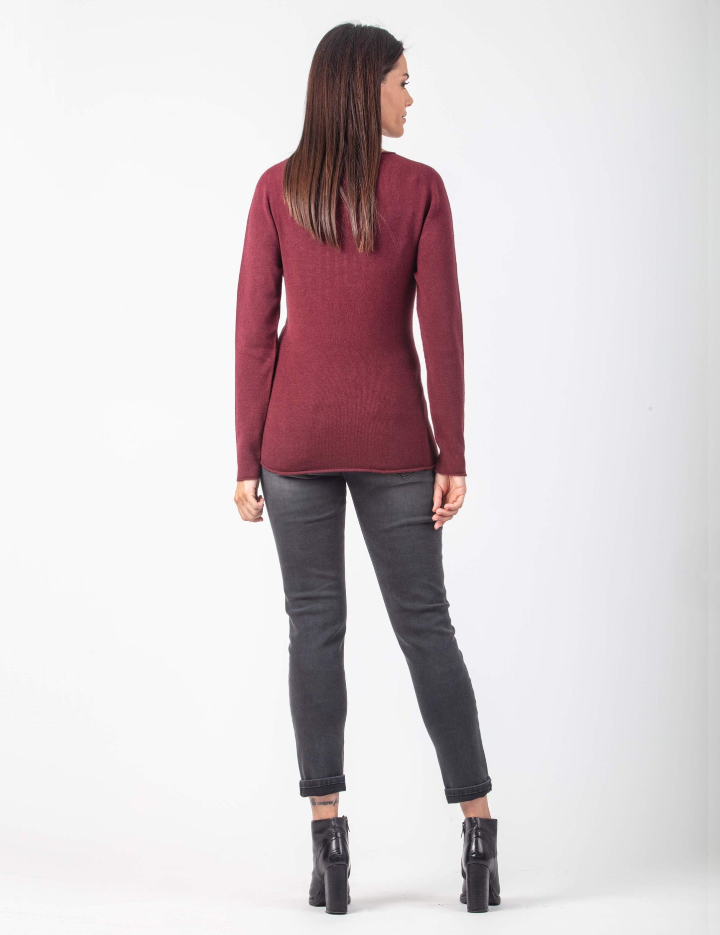 Women's Bordo maternity Long sleeve Cashmere Star detail sweater