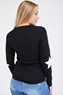 Women's Black Long sleeve cotton Maternity & Post Natal top with star detail on elbows